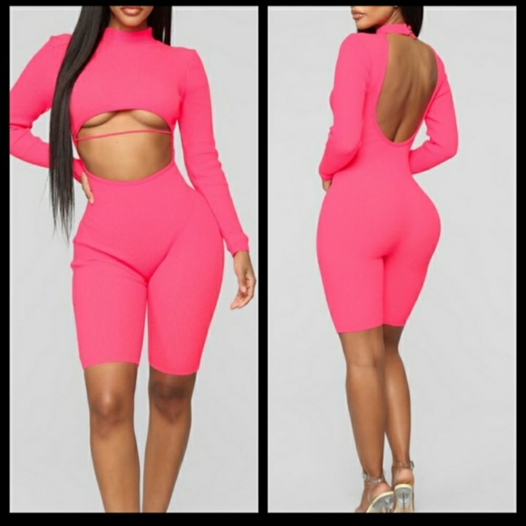 Fashion Nova Pants - 💕Biker Short Romper
